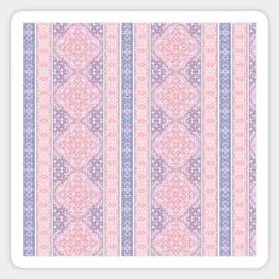 Sunrise Pink Decorative Boho Tile Pattern Sticker